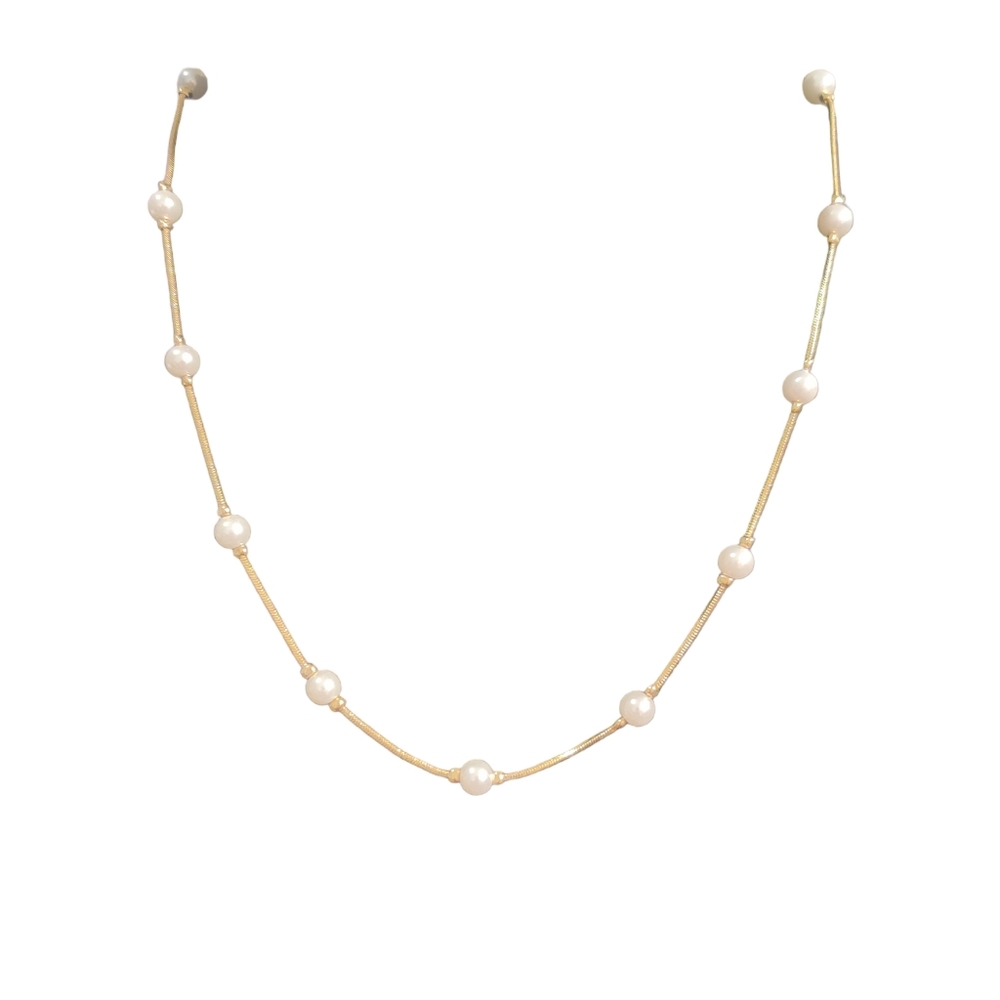 Monet Pearl Station Necklace